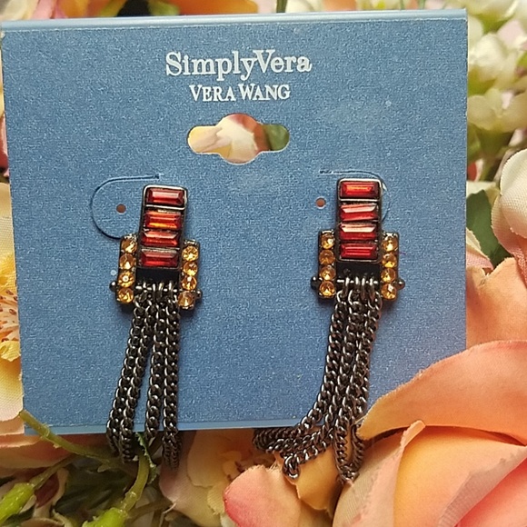 Vera Wang Jewelry - Vera Wang red earrings